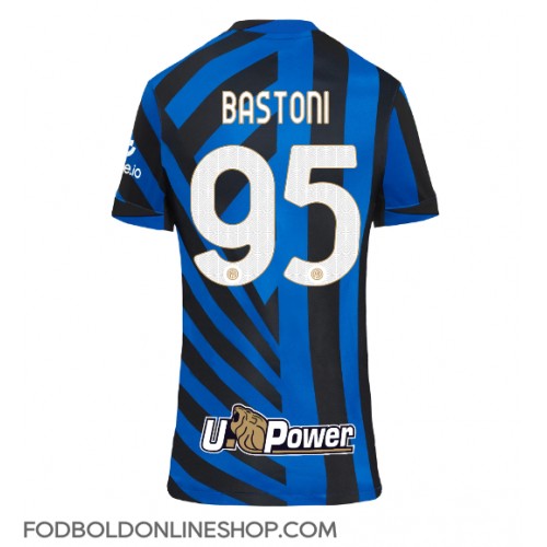 Inter Milan Alessandro Bastoni #95 Hjemmebanetrøje Dame 2024-25 Kortærmet